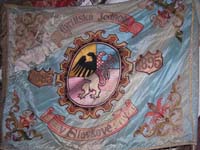 prapor Cyrilsk jednoty Slavkov z roku 1869
